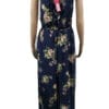 Xhilaration Women's Floral Print Sleeveless Deep V-Neck Ruffle Wrap Cropped Jumpsuit (3)