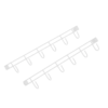 ORIGAMI 2PK HOOK BARS WHITE