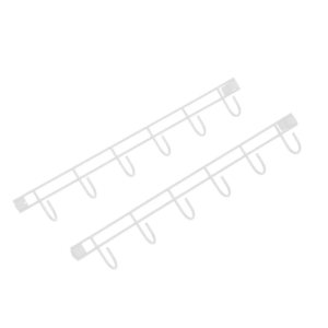 ORIGAMI 2PK HOOK BARS WHITE