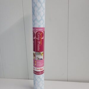 Con-Tact 18" x 4' Grip Prints Non-Adhesive Shelf Liner Trellis Blue