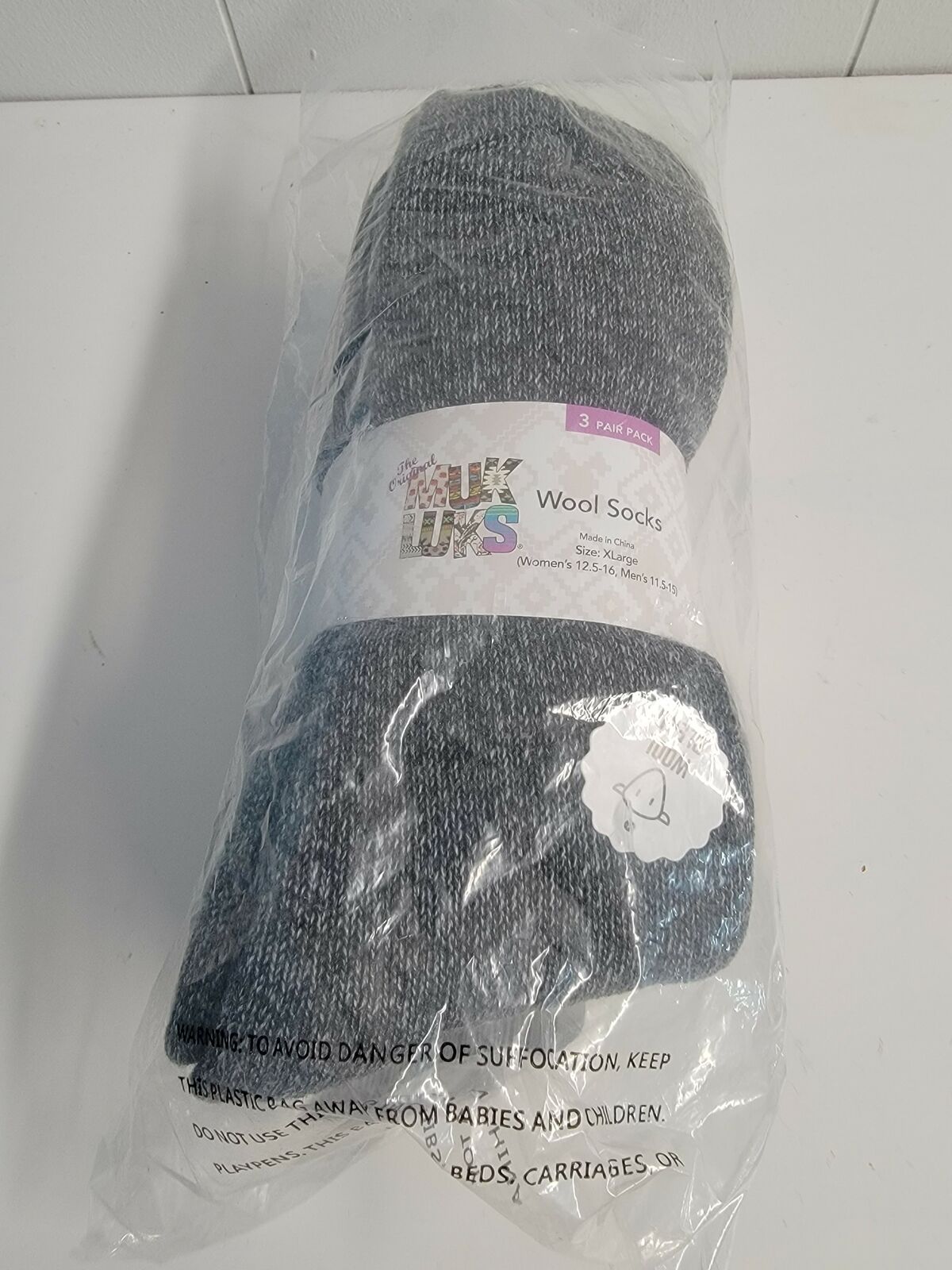 MUK LUKS WoolBlend Boot Socks Set of 3 Sofloria Discount Store
