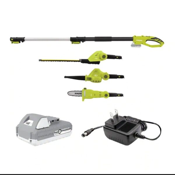 sun-joe-24v-3-in-1-cordless-blower-pole-saw-and-hedge-trimmer-green-open-box-600x599