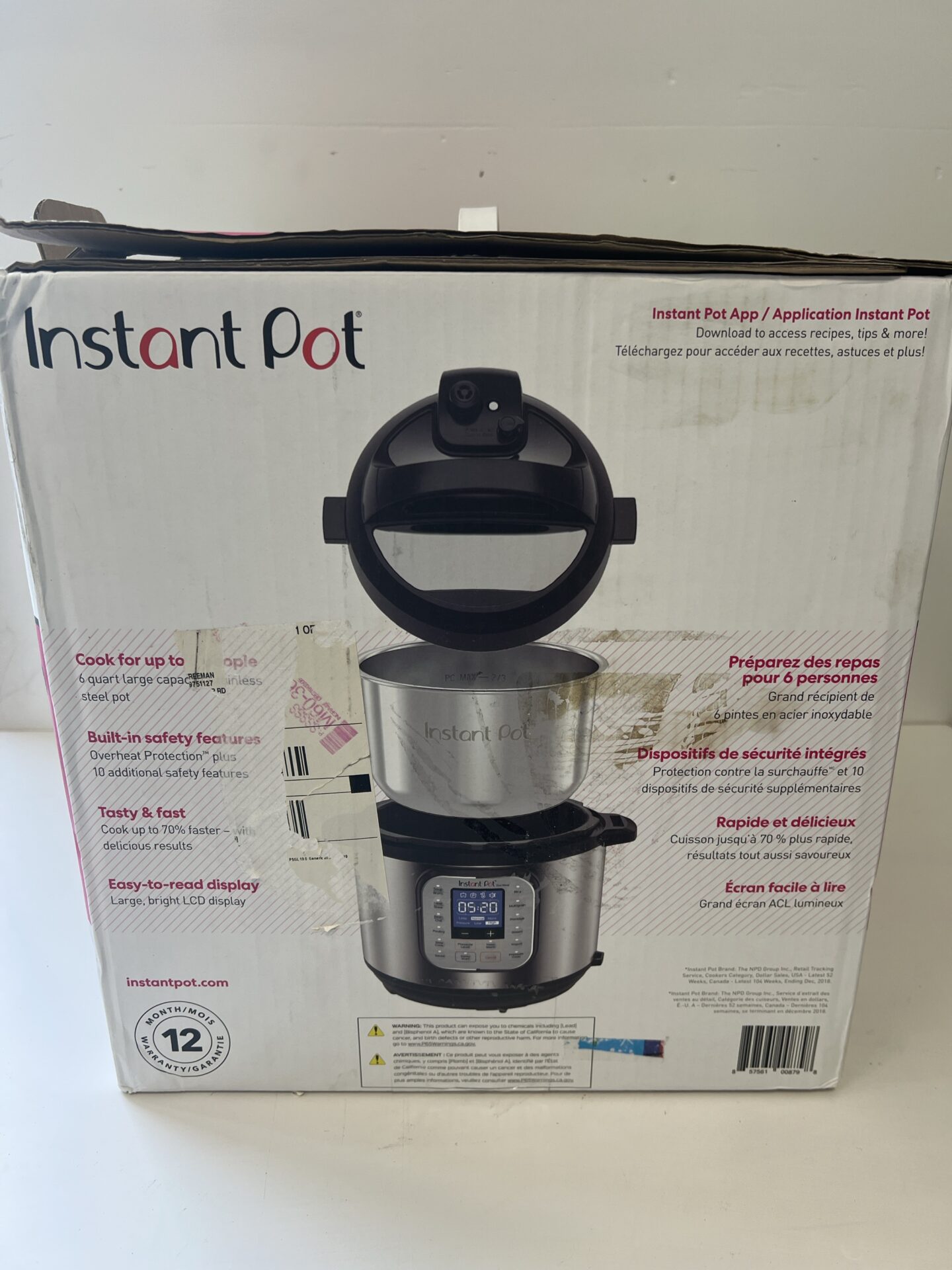 Instant Pot Duo Nova 6 quart 7in1 MultiUse Programmable