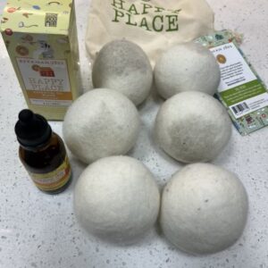Happy Place Wool Dryer Balls Citrus Essential Oil 7 piece Set