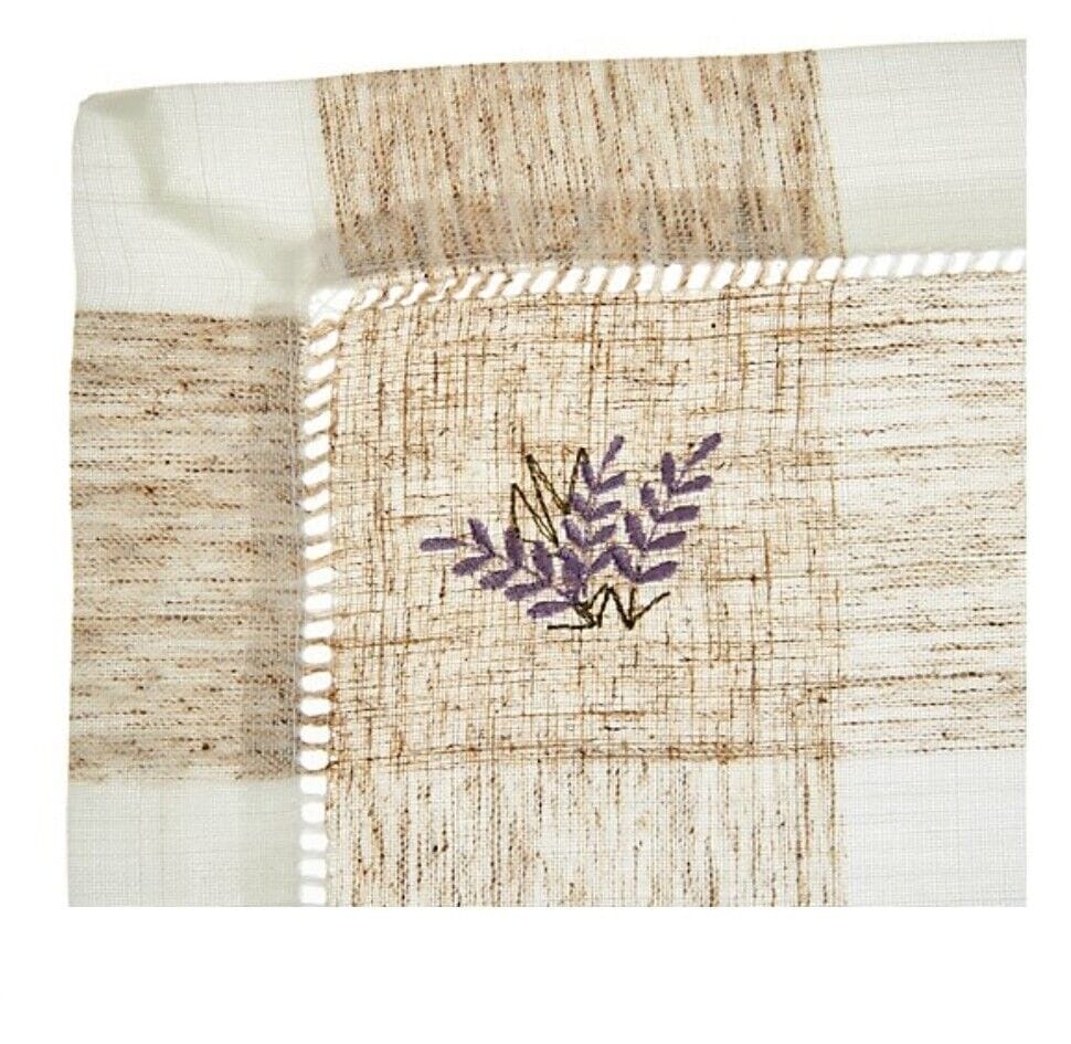 Charles-Gallen-Set-of-4-Woven-Placemats-with-Embroidery-CHOOSE-COLOR-283988396488-2