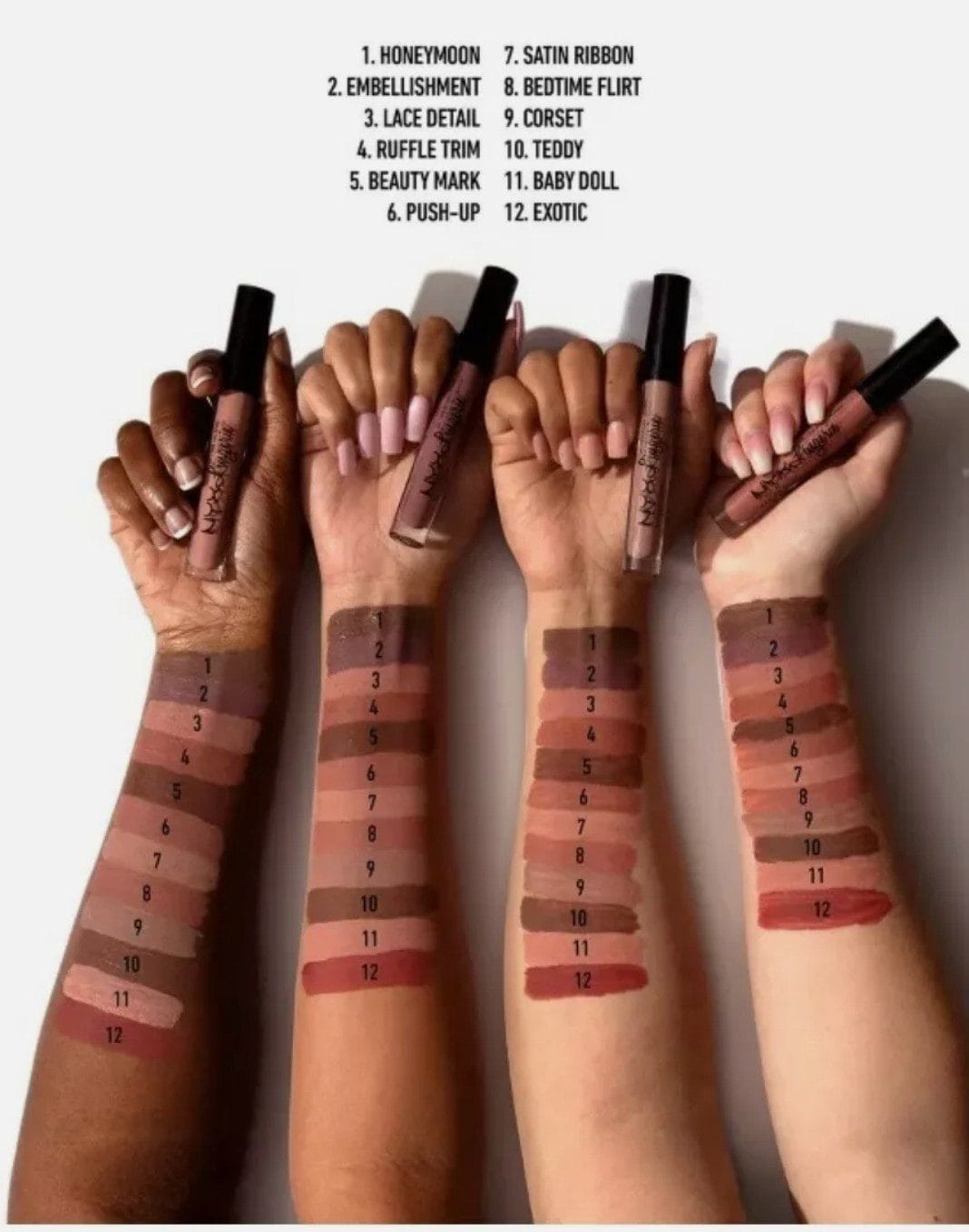 NYX Professional Makeup Lip Lingerie Lipstick NYX Professional Makeup Lip Lingerie Lipstick