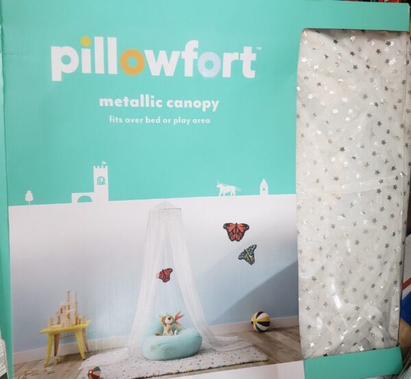 Mesh Foil Star Canopy - Pillowfort