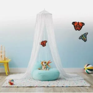 Mesh Foil Star Canopy - Pillowfort