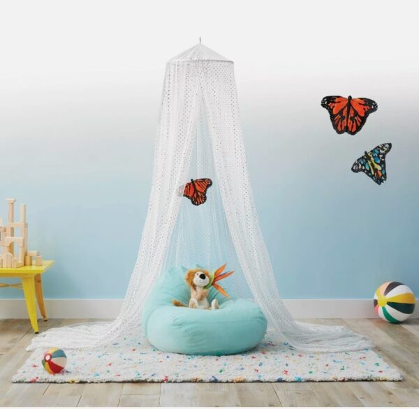 Mesh Foil Star Canopy - Pillowfort