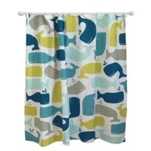 Whale Shower Curtain Amparo Blue - Pillowfort