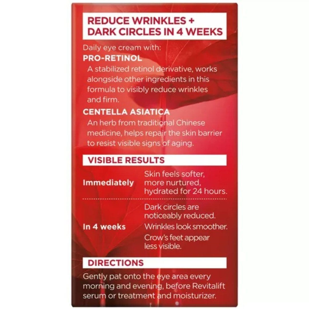 L'Oreal Paris Revitalift Anti-Wrinkle + Firming Eye Cream - 0.5oz