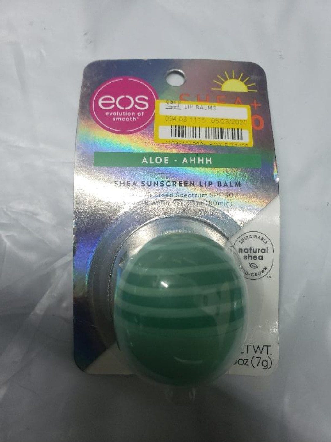 eos Active Water Resistant Lip Balm Sphere with Aloe - SPF30 - 0.25oz