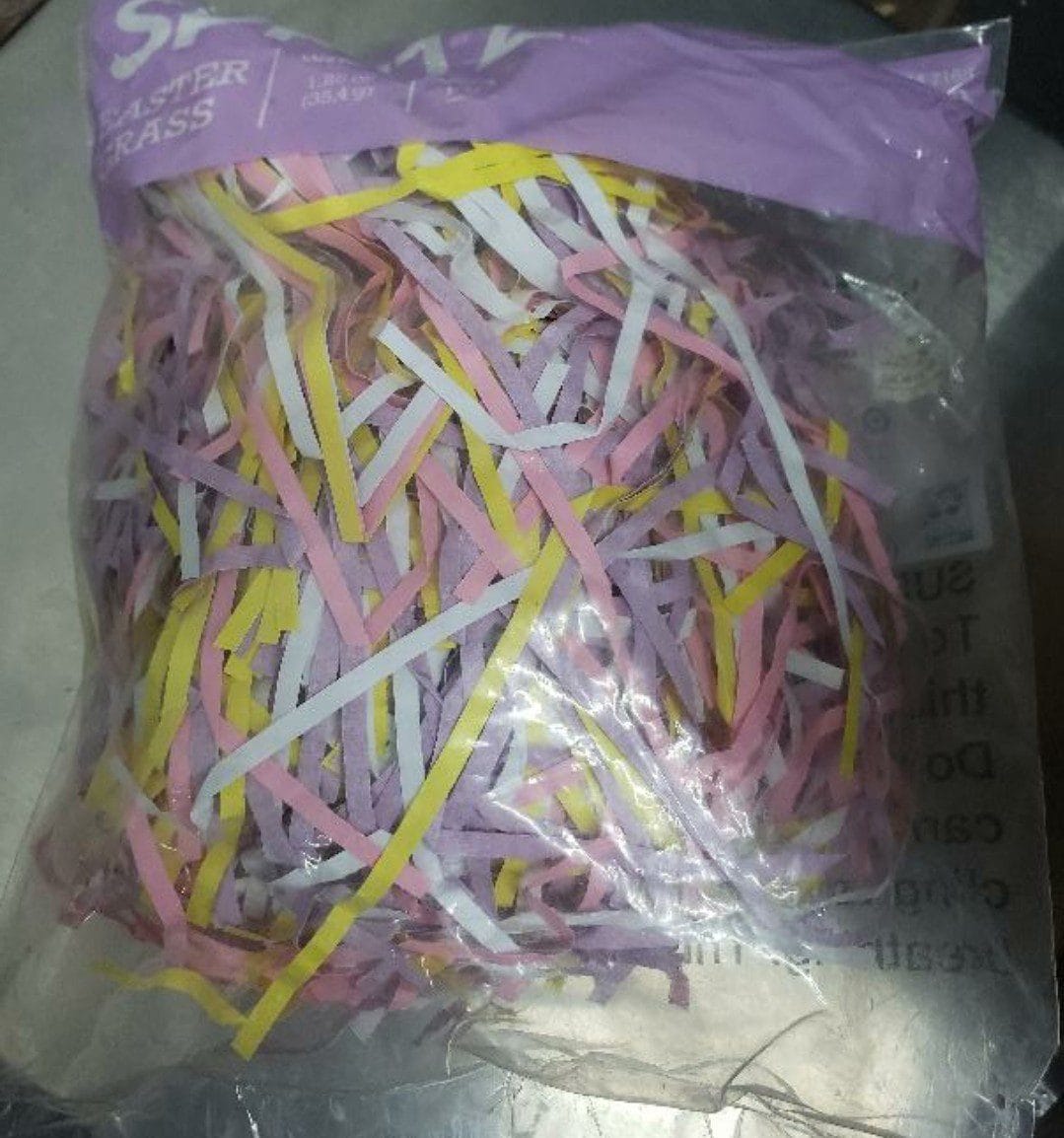 1.25oz Crinkle Easter Grass  Color Mix - Spritz