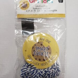 3" Cookie Gift Tags with Baker's Twine Included - 30 Count Cookie