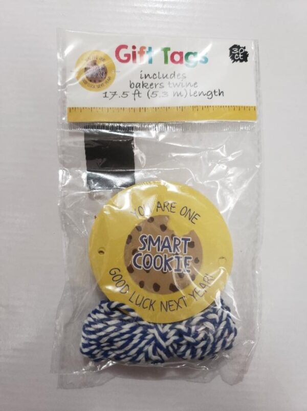 3" Cookie Gift Tags with Baker's Twine Included - 30 Count Cookie