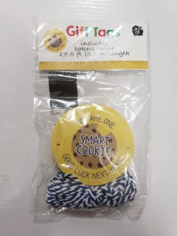 3" Cookie Gift Tags with Baker's Twine Included - 30 Count Cookie