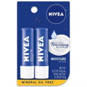 NIVEA Moisturizing Lip Balm - 0.34oz/2pk
