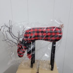 Home Reflections Grazing Plaid Fabric Reindeer