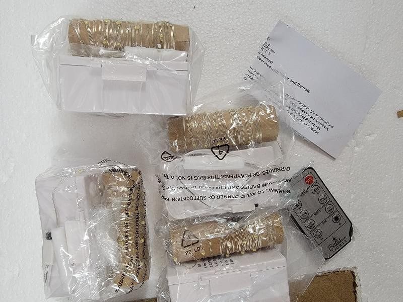 Bethlehem Lights Set of 4 Battery Operated 8' Fairy Lights