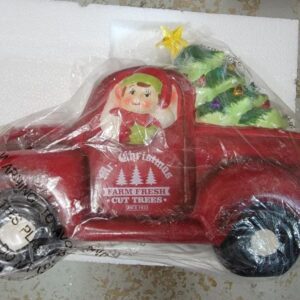 Mr. Christmas 10.5" Ceramic Lit Nostalgic Pick Up Truck
