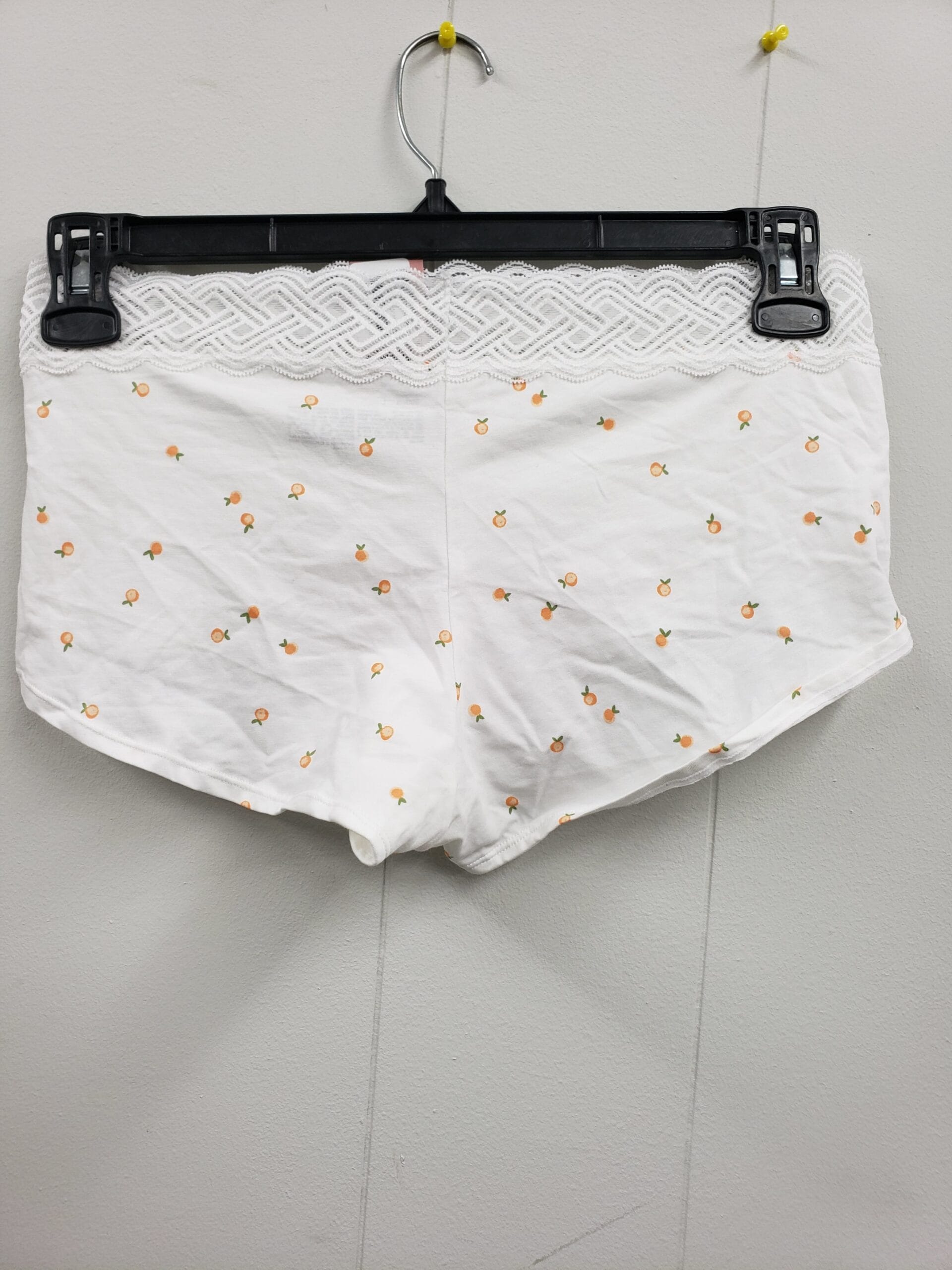 Women's Cotton Boyshort with Lace Waistband - Auden. Size Large