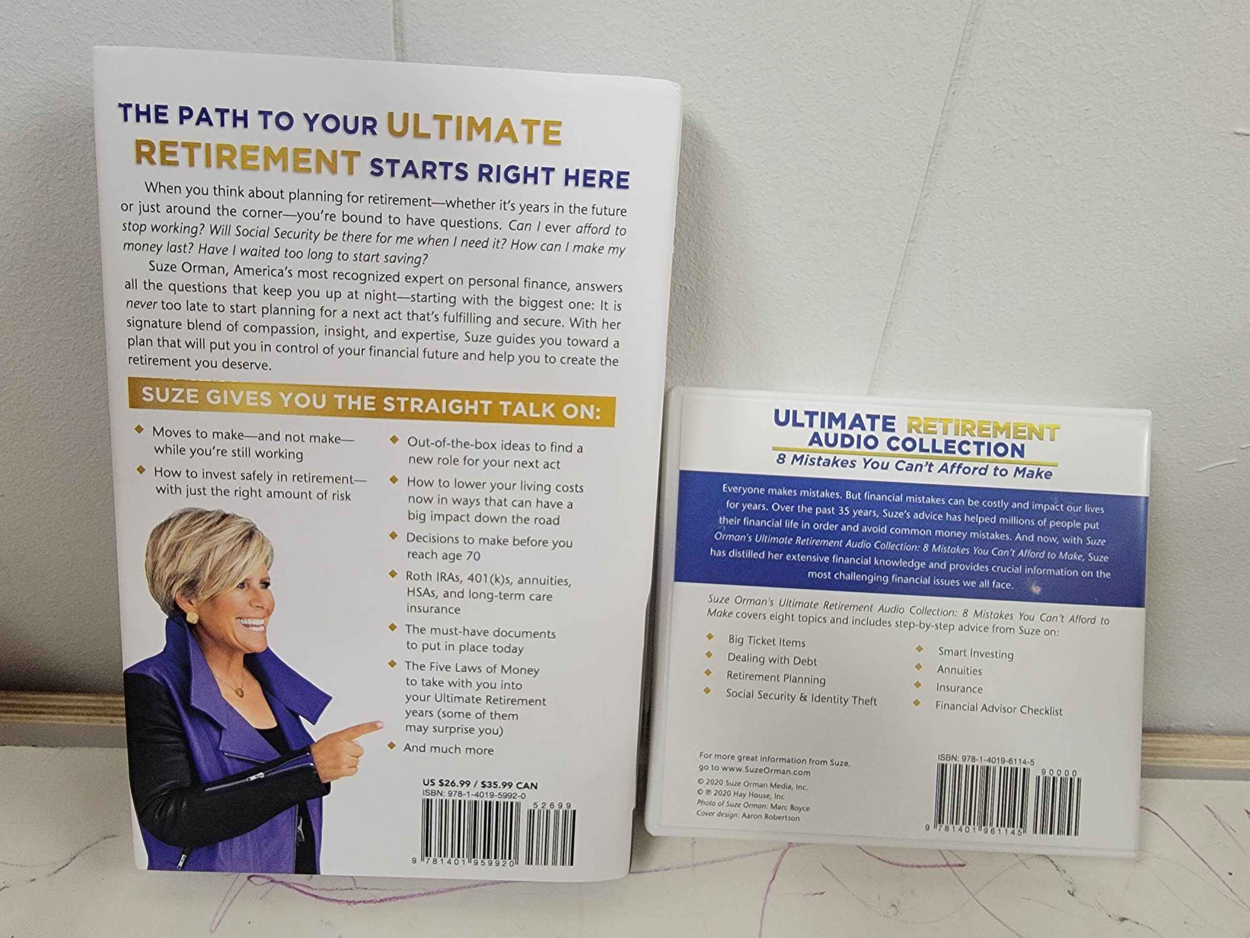 SUZE ORMAN The Ultimate Retirement Guide For 50+Hard Cover Book w audio