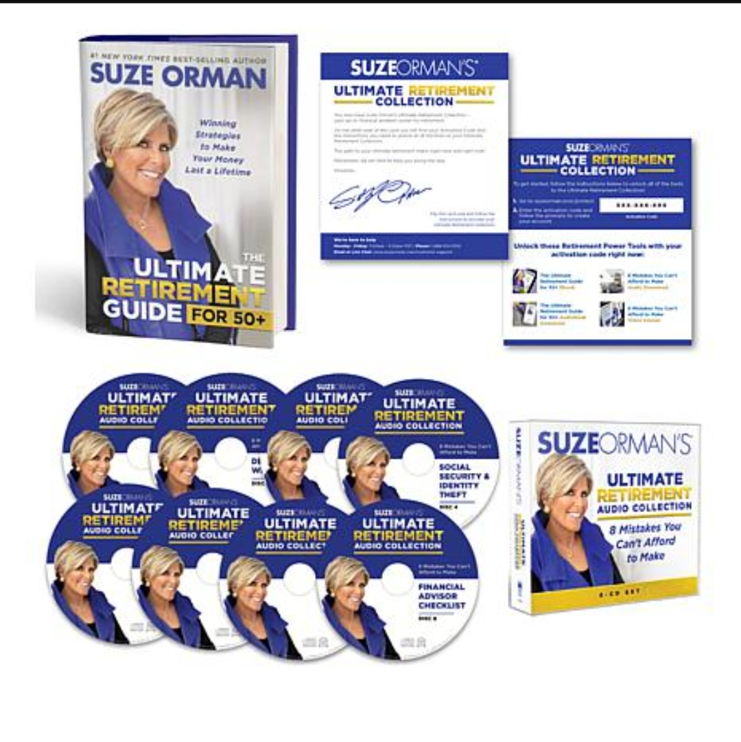 SUZE ORMAN The Ultimate Retirement Guide For 50+Hard Cover Book w audio