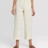 Women's High-Rise Wide Leg Cropped Corduroy Pants - A New Day. Size 4 Women's High-Rise Wide Leg Cropped Corduroy Pants - A New Day. Size 4