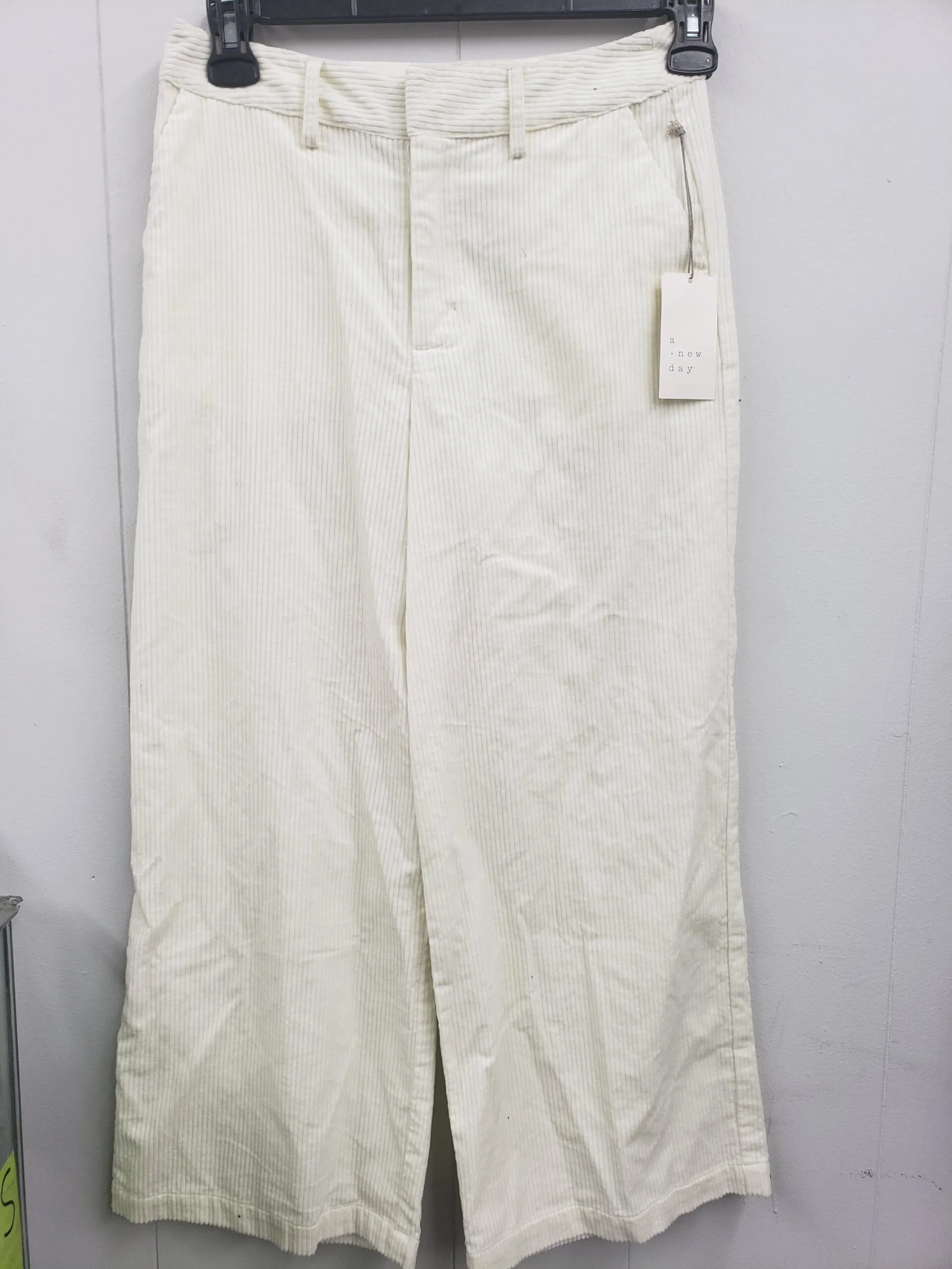 Women's High-Rise Wide Leg Cropped Corduroy Pants - A New Day. Size 4 Women's High-Rise Wide Leg Cropped Corduroy Pants - A New Day. Size 4