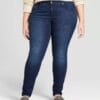 Women's Plus Size Skinny Jeans - Universal Thread Dark Wash Size 20W Women's Plus Size Skinny Jeans - Universal Thread Dark Wash Size 20W