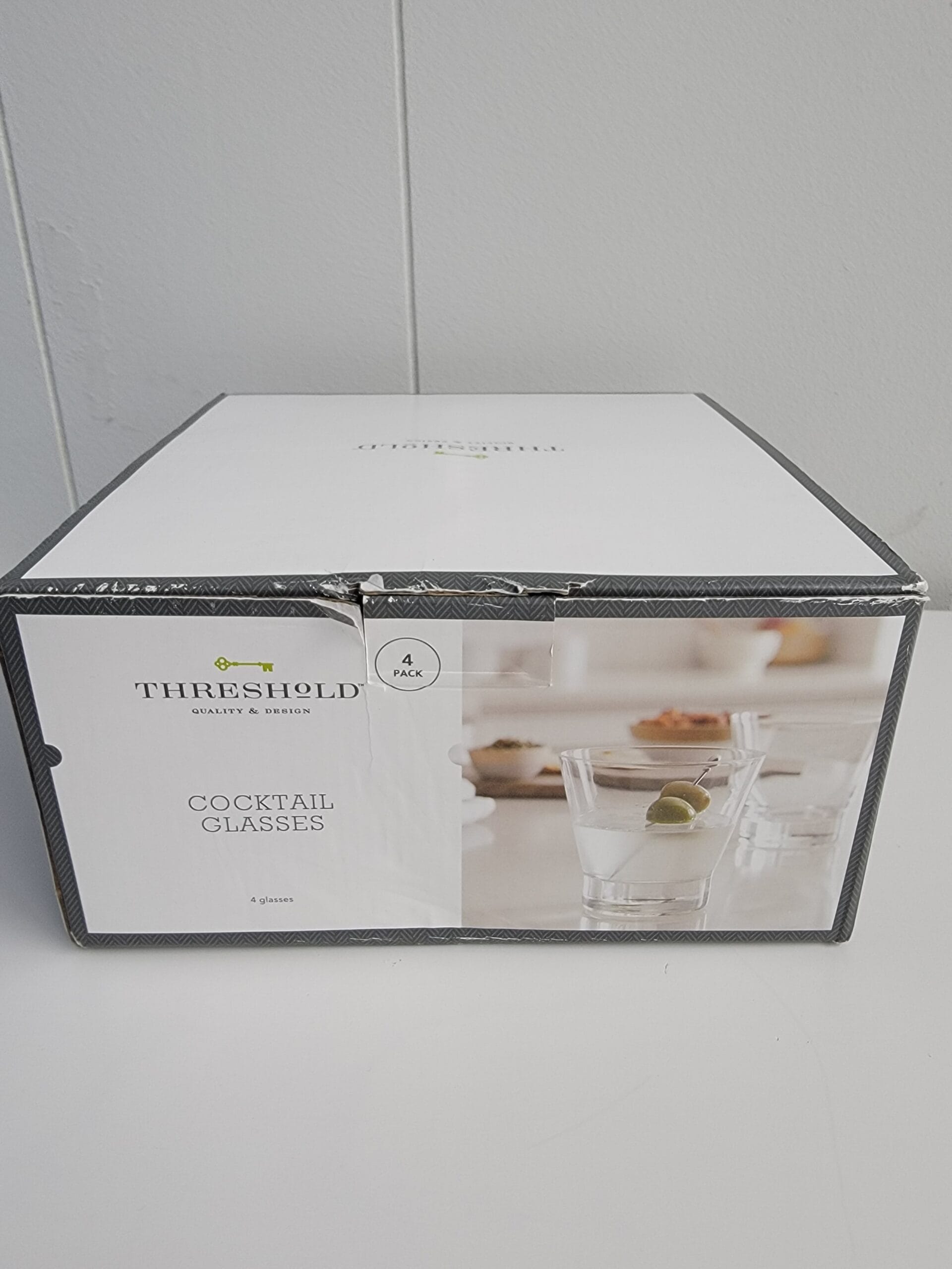 10.7oz 4pk Stemless Cocktail Glasses - Threshold