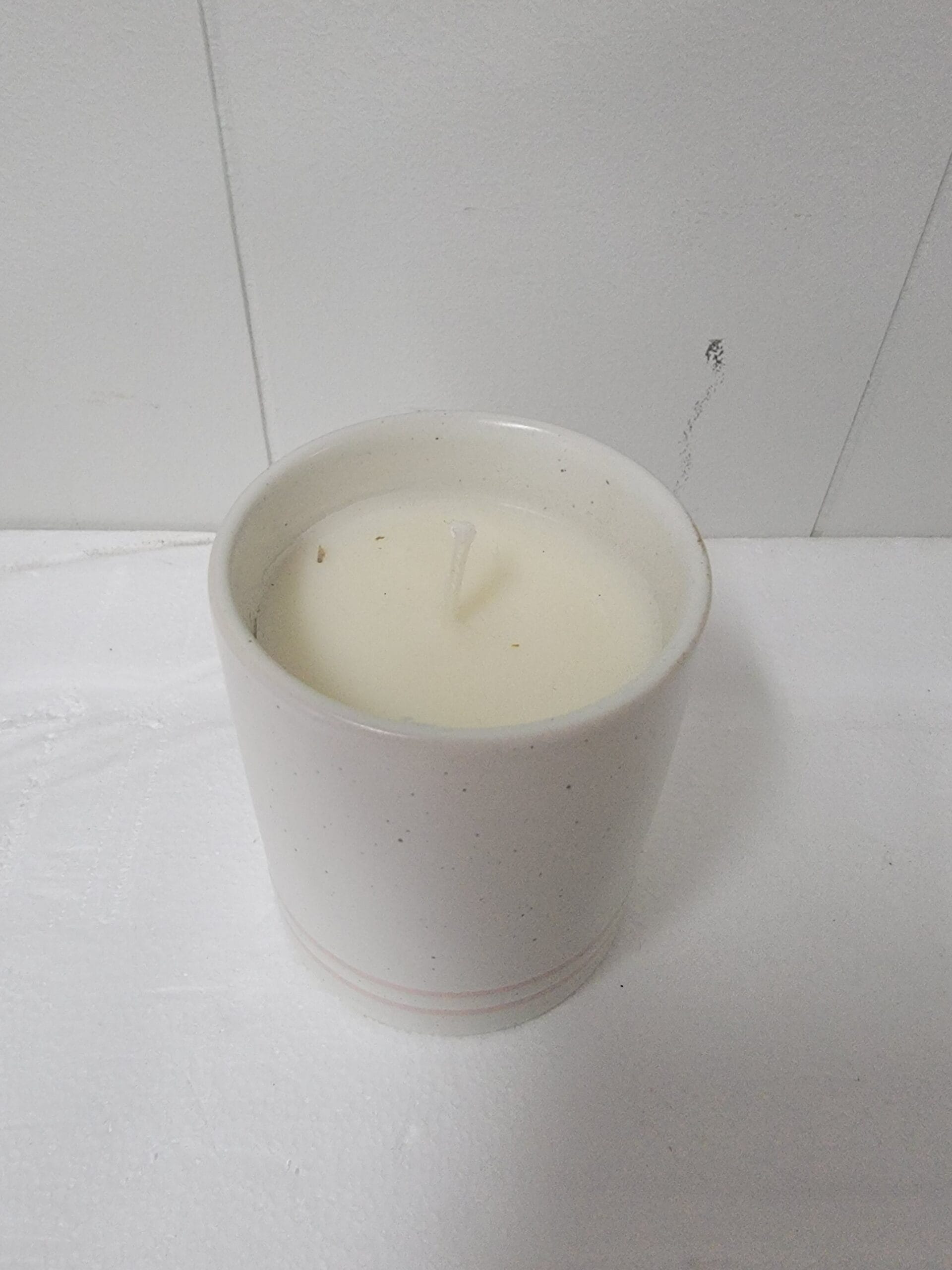 7.1oz Citrus Grove Speckle Striped Ceramic Seasonal Candle - Hearth & Hand with Magnolia