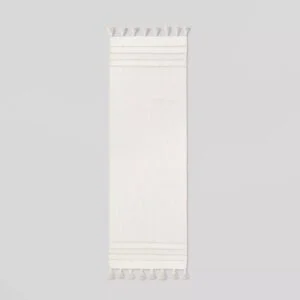 Texture Border Stripe Rug Cream/Silver Gray - Hearth & Hand™ with Magnolia