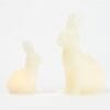 Candle Impressions Set of 2 Illuminated Wax Bunnies,