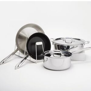 All-Clad D3 Compact Stainless Steel 6-Piece Set with Organizer
