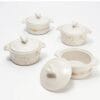 Ayesha Curry 4-Piece 10-oz Mini Casseroles with Gold Detail Ayesha Curry 4-Piece 10-oz Mini Casseroles with Gold Detail