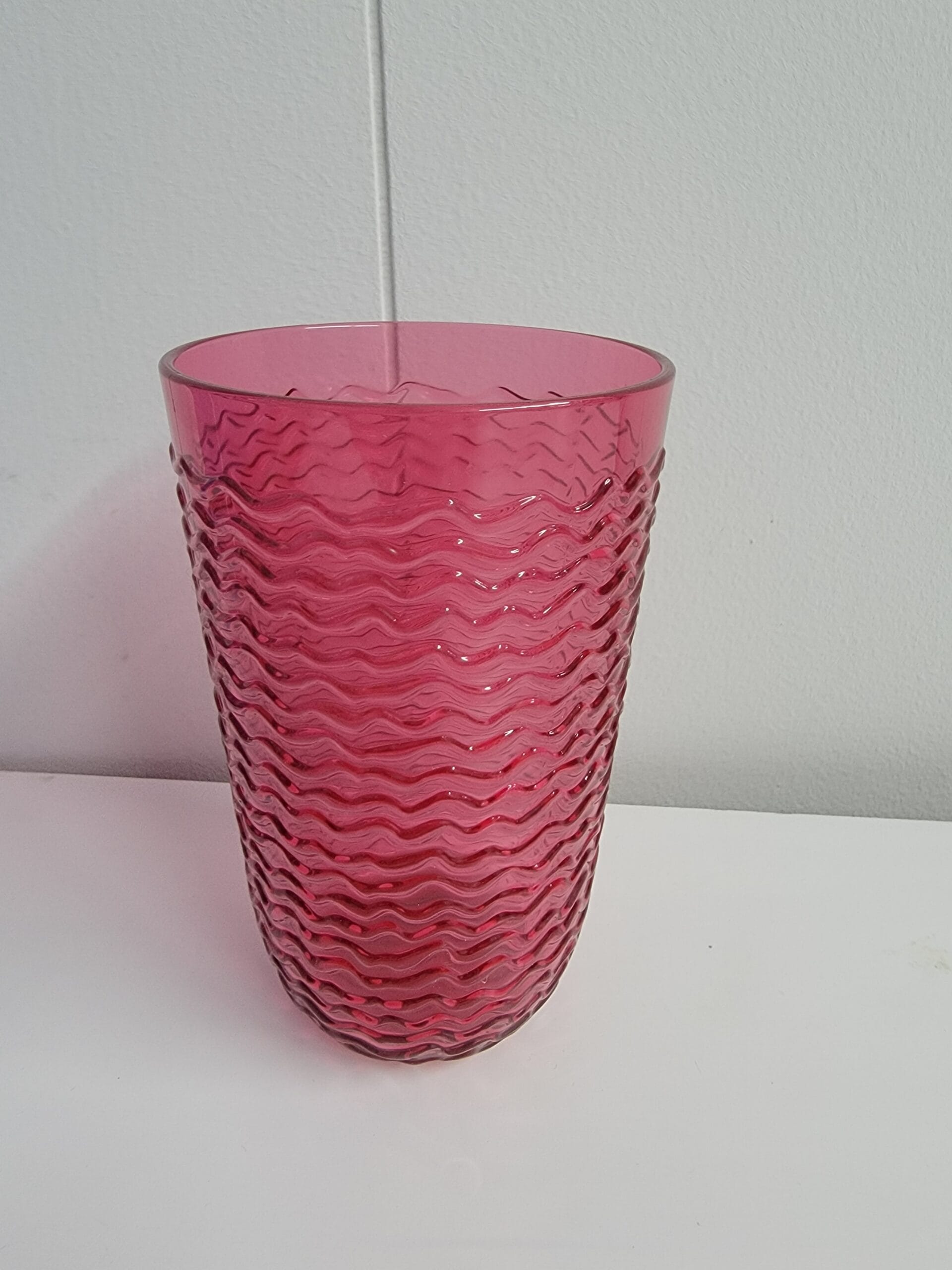 19oz Plastic Wave Texture Tall Tumbler Pink- Opalhouse