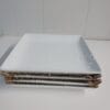 11in Porcelain Square Dinner Plate White 10.3\"x10.3\" Set of 4 - Threshold