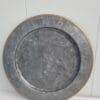 13" Metal Galvanized Decorative Charger Black - Threshold