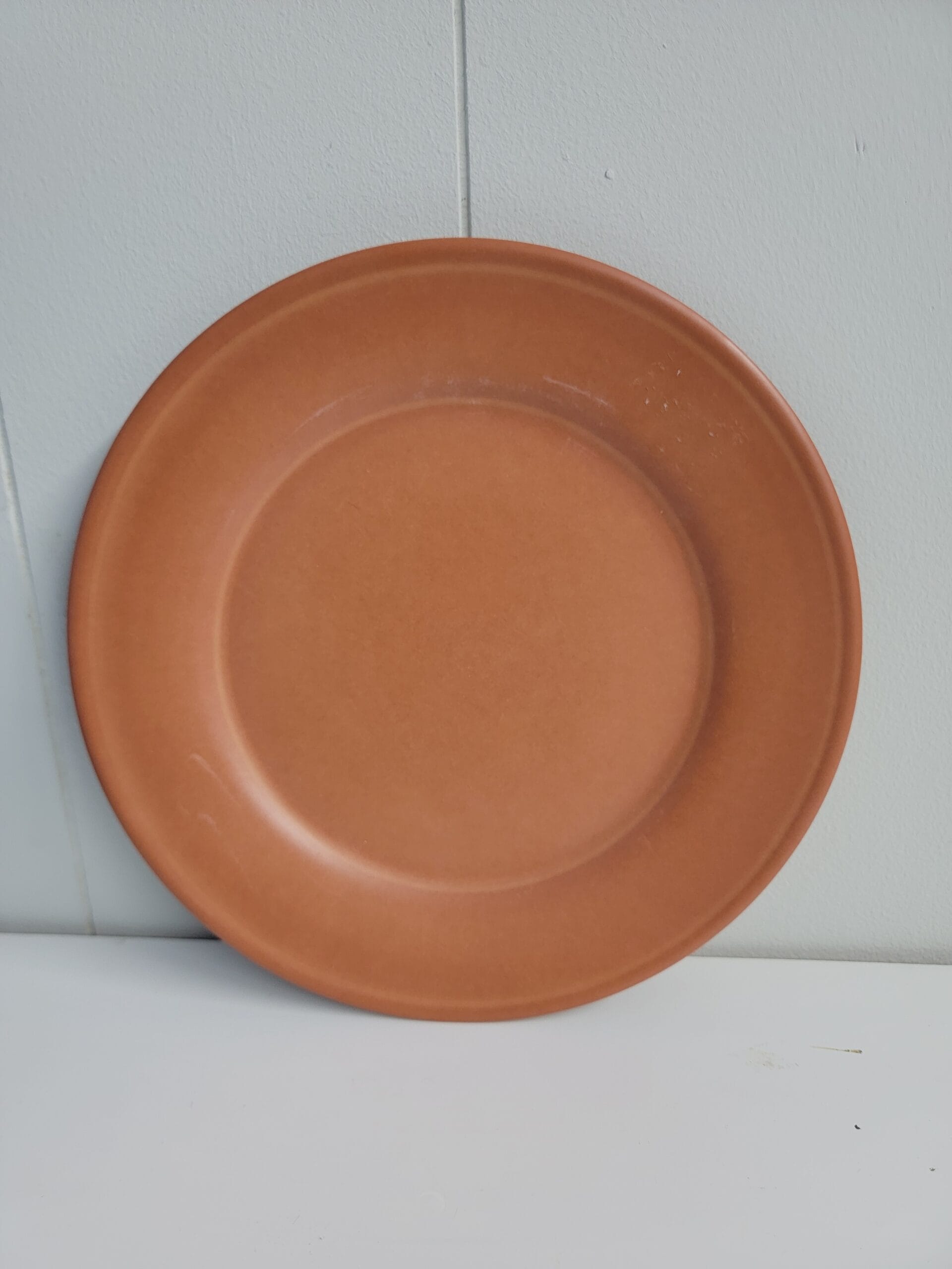10.5" Melamine and Bamboo Dinner Plate Brown - Threshold