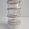1 Cup 4pk Round Glass Food Storage Container Set Light Gray - Room Essentials 1 Cup 4pk Round Glass Food Storage Container Set Light Gray - Room Essentials