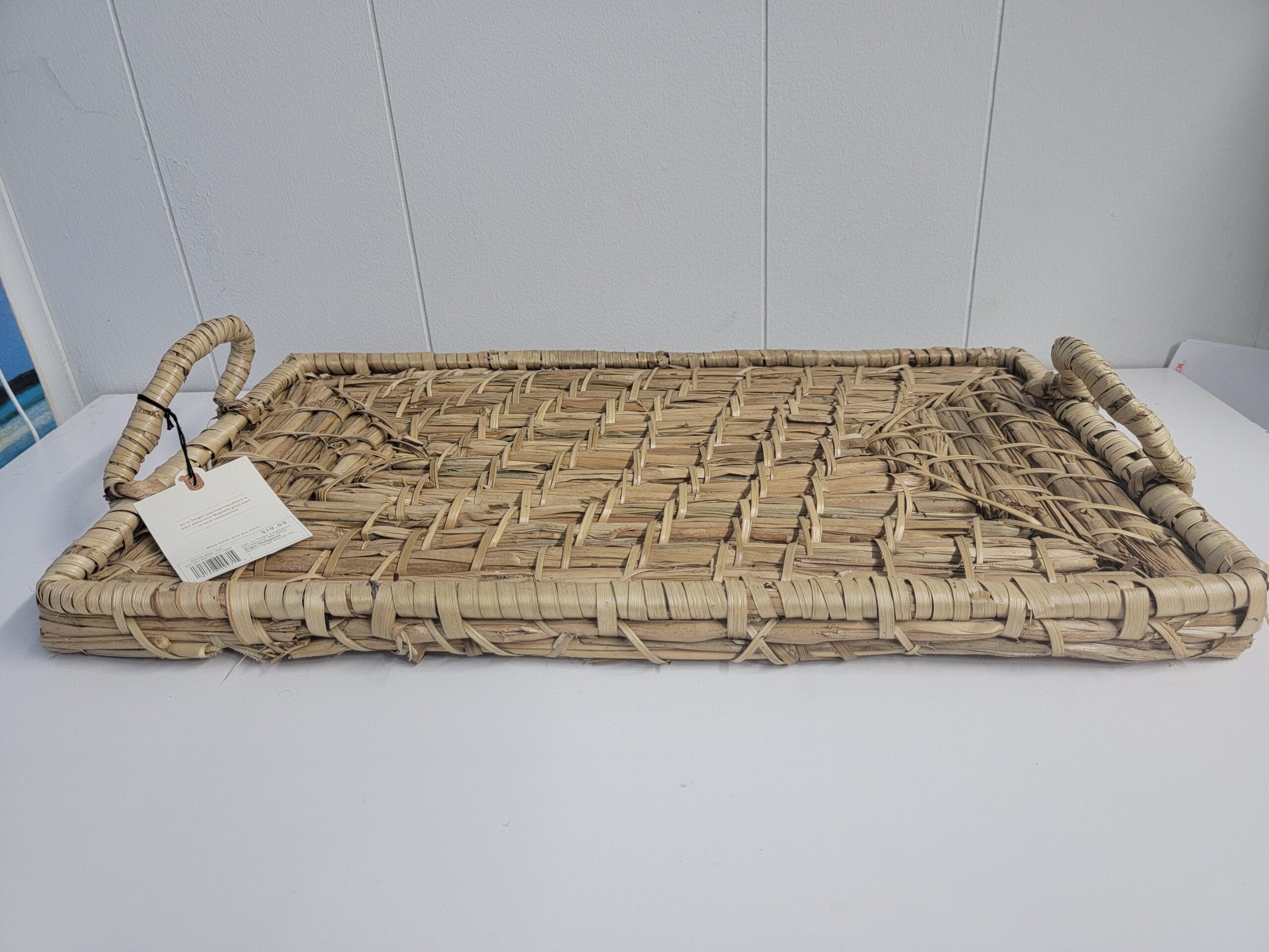 Woven Rectangular Serve Tray with Handles - Hearth & Hand with Magnolia