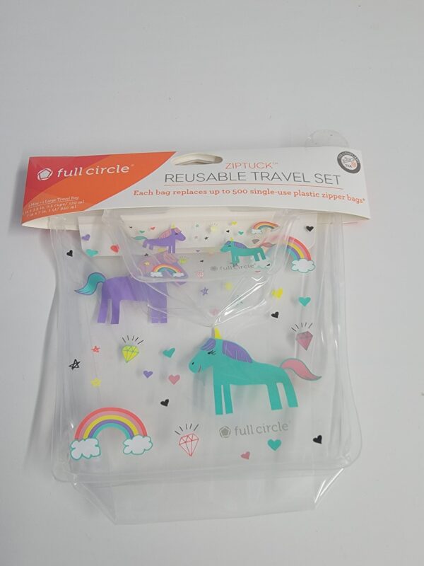 Full Circle TSA Compliant Travel Set Design Unicorns