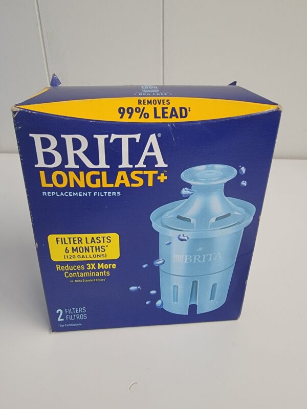 Brita 2ct Longlast BPA Free Replacement Water Filter for Pitchers and Dispensers