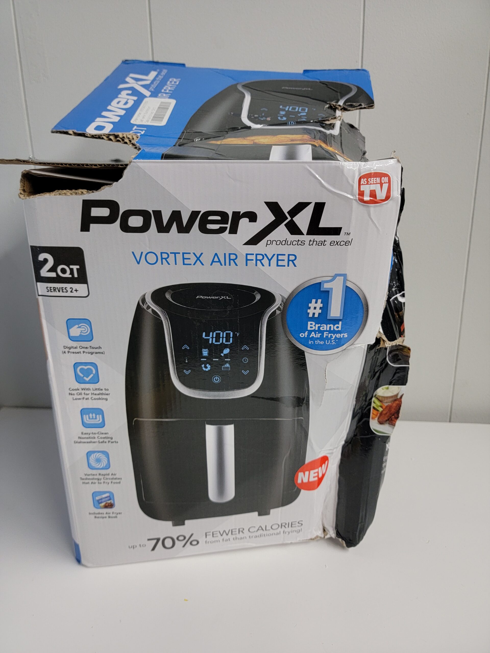 PowerXL Vortex Air Fryer 2qt Black Sofloria Discount Store