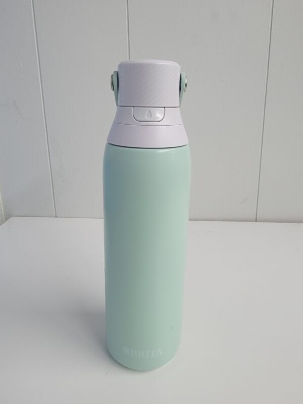 Brita 20oz Premium Double Wall Stainless Steel Insulated Filtered Water Bottle - Light Blue