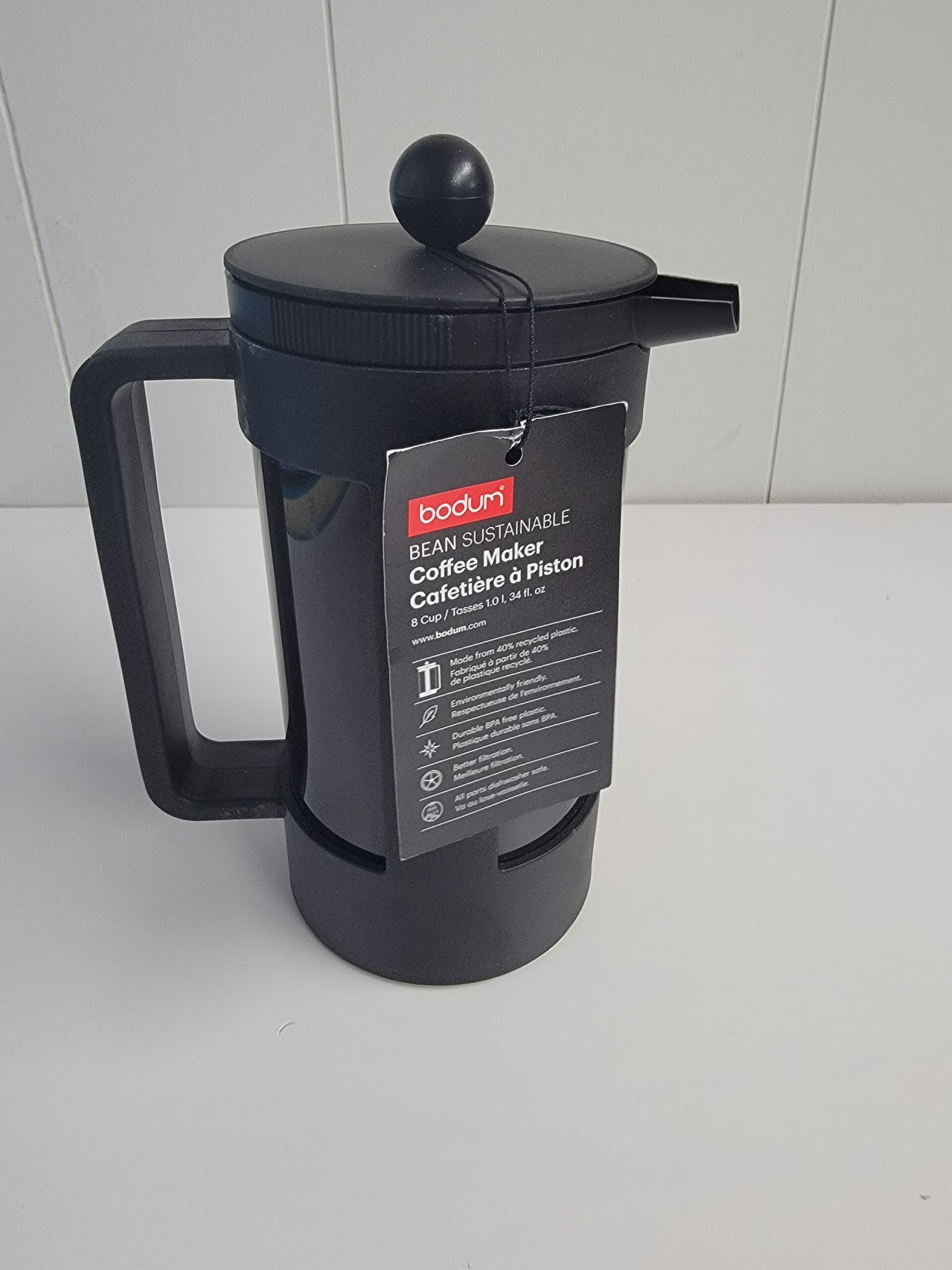 Bodum Sustainable 8-Cup 34oz Coffee Press - Black
