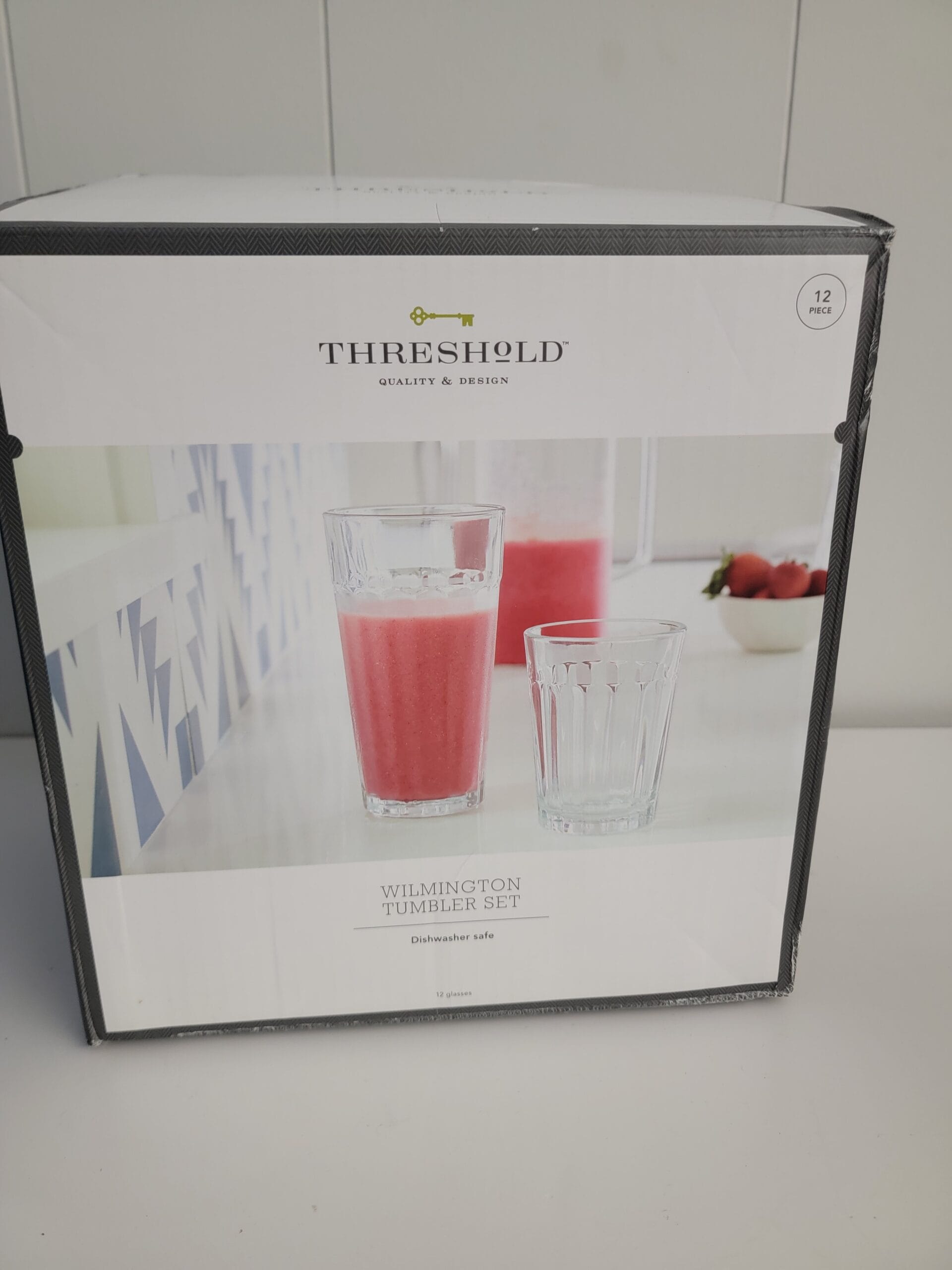 12pc Glass Old-School Assorted Tumblers - Threshold