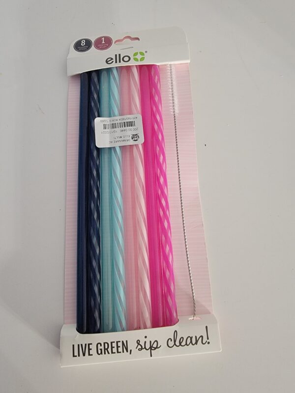 Ello 8pk Plastic Straws