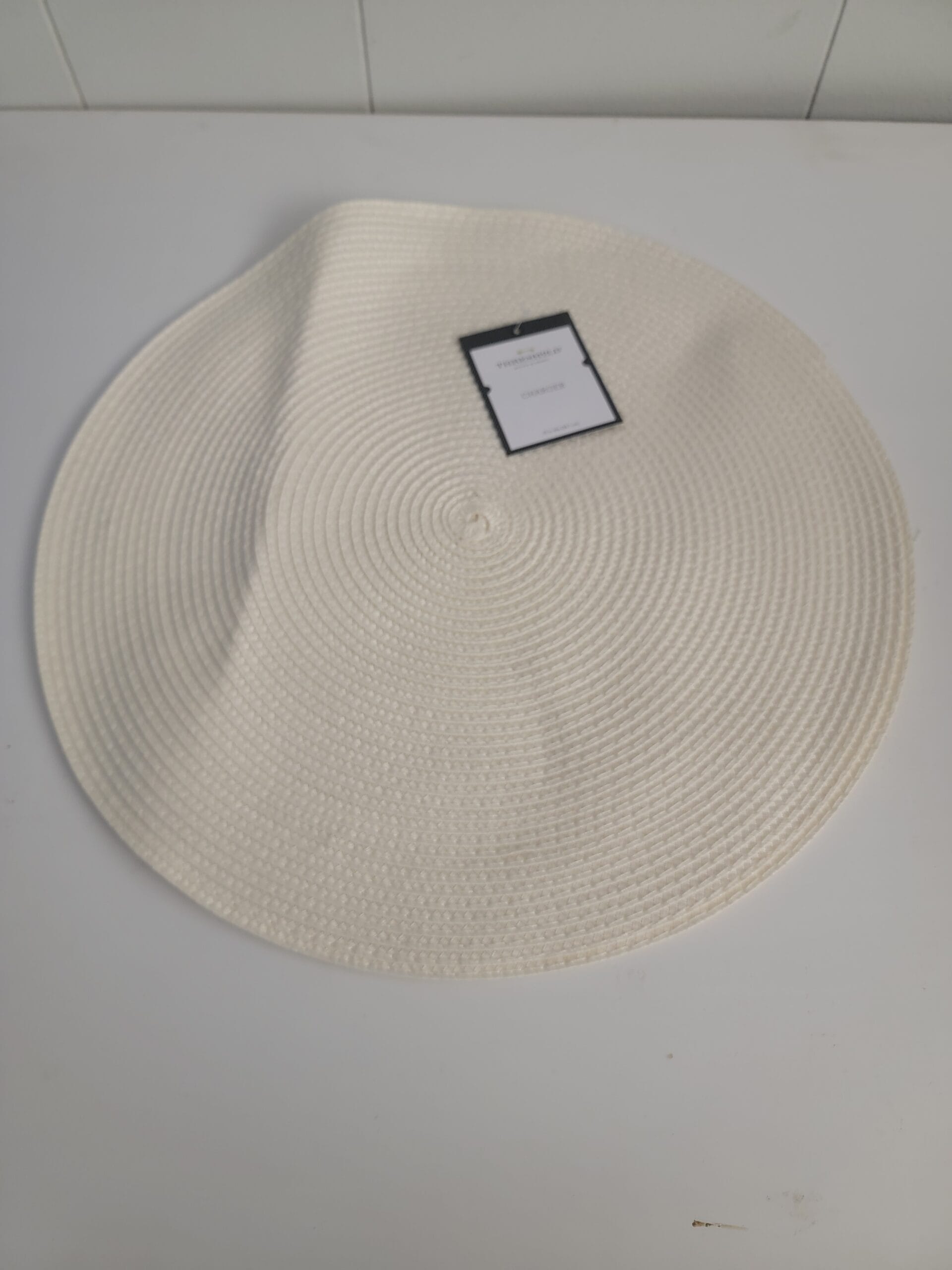 Polyround Charger Placemat Cream - Threshold